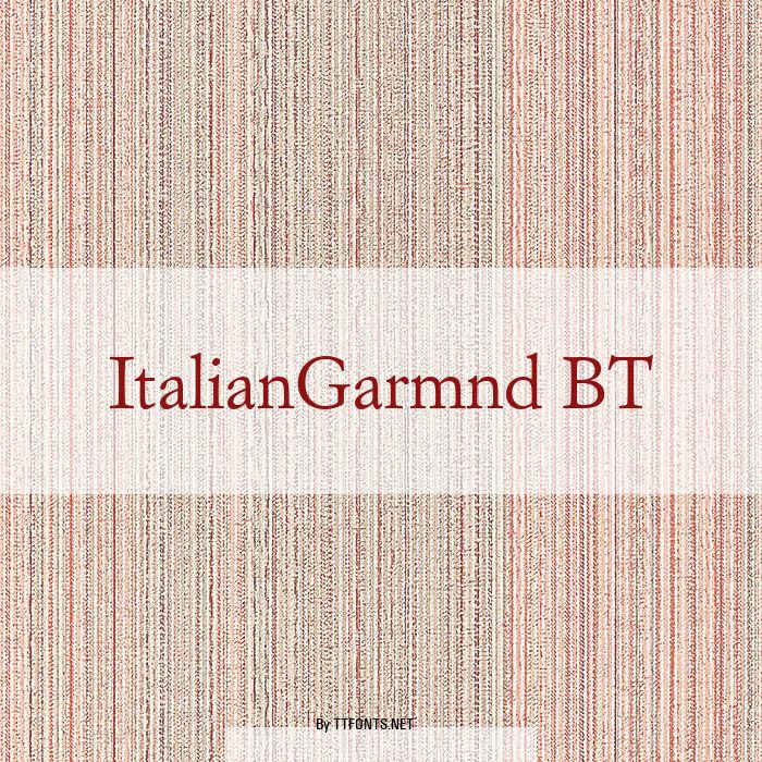 ItalianGarmnd BT example